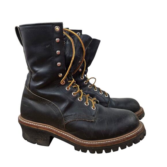 Red Wing Shoes Mens #699 LoggerMax Soft Toe Logger Leather Work Boots Size 8.5 - Picture 2 of 12